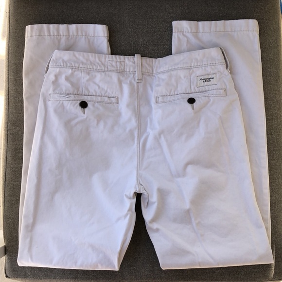 ABERCROMBIE & FITCH Button Fly Brushed Khaki Pants - Picture 3 of 6